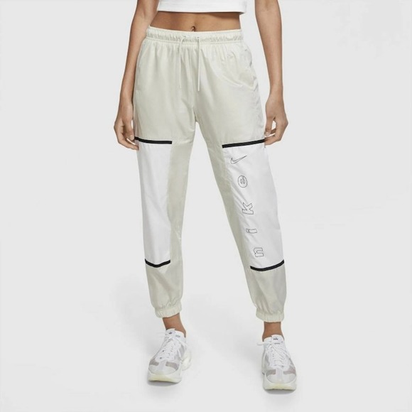 Nike Pants - Nike Sportswear High Rise Track Pants Colorblock Joggers Size Large Windbreaker